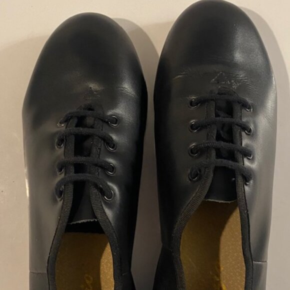 Capezio Black Leather Tap Shoes Womens Size 9.5 - Picture 13 of 15